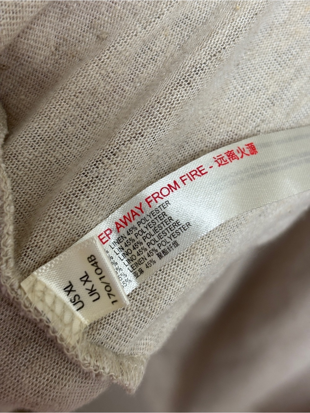Free People Beach Promenade Mini Shirt Dress Tunic | Oversized Linen Blend | XL - Picture 7 of 8